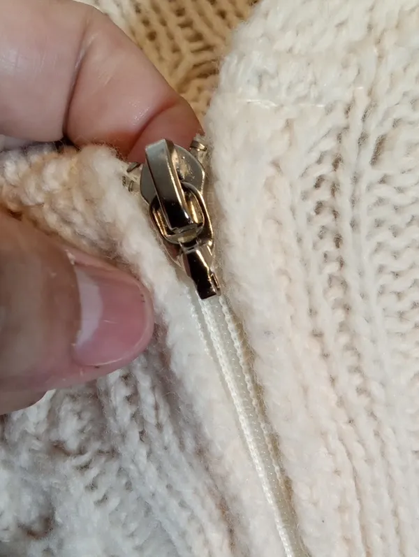 Aran Crafts Ireland Cable Knit Merino Wool Fisherman Cabincore Full Zip Sweater - Image 6