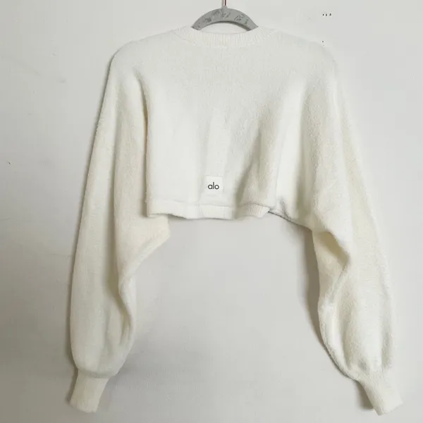 Alo Yoga Snuggle Up Sweater Shawl Ivory One Size - Image 4