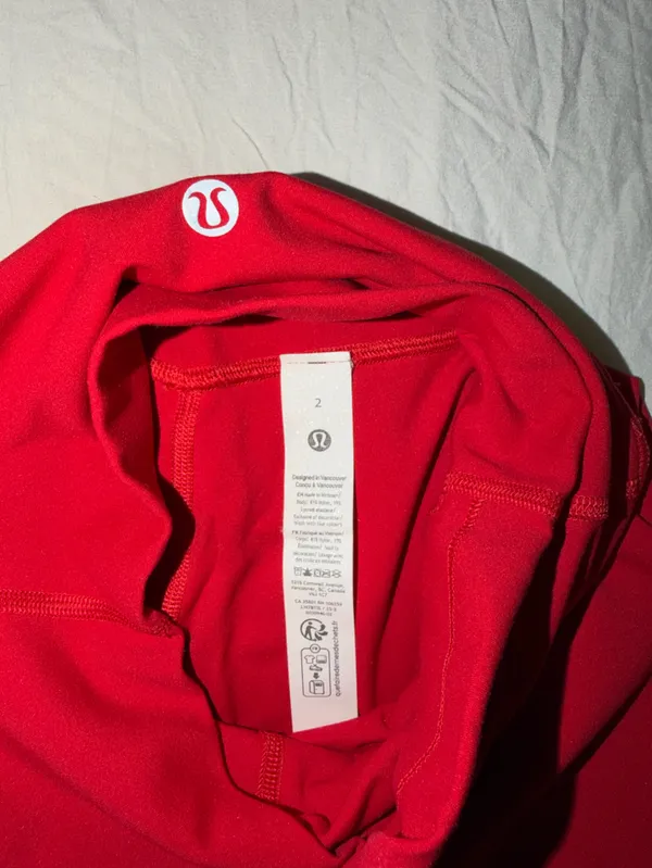 lululemon athletica Red High-Rise Bike Shorts - Image 2