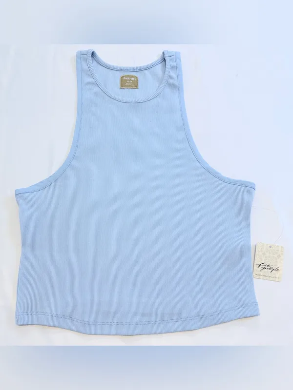 NWT Free People Free-est Milani Tank – Blue Snowflake – XS - Image 6