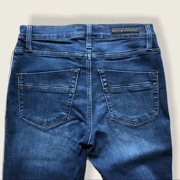 Rock & Republic Kashmiere Mid-Rise Skinny Jeans 6 - Image 2