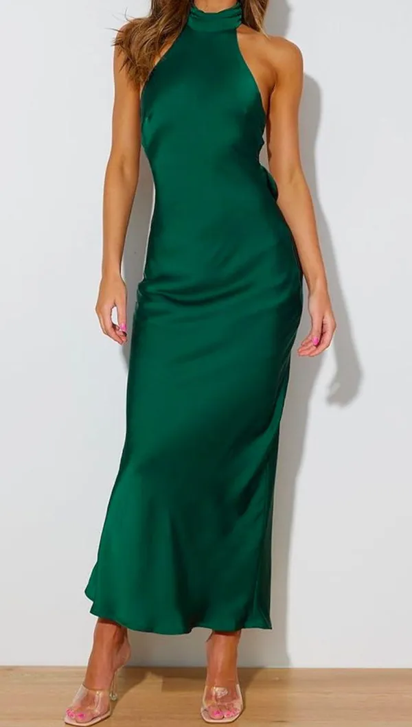Emerald Green Amazon Midi Dress - Image 2