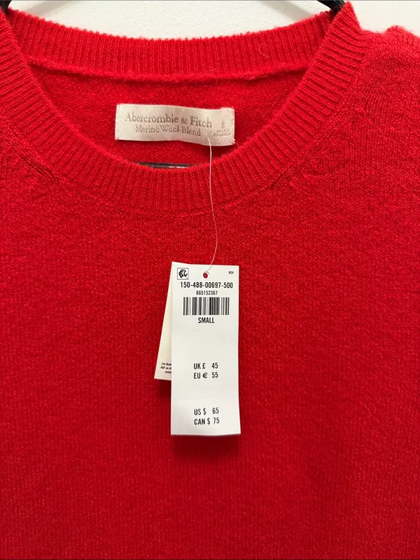 Abercrombie & Fitch Merino Wool-Blend Sweater Tee NWT!! - Image 3