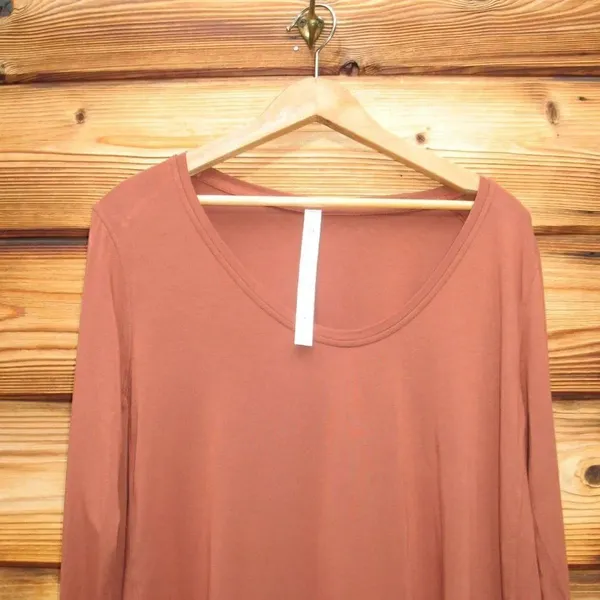 NWT Lululemon Up For Down Time Top Terracotta 6 - Image 5