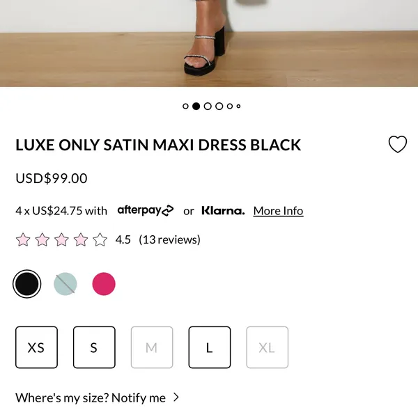 Luxe Only Satin Maxi Dress - Image 5