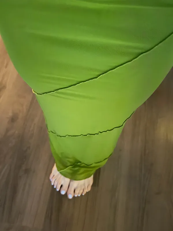 Bailey Rose Mesh Green Maxi Skirt - Image 2