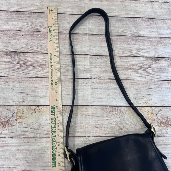 Coach‎ Ramblers Legacy Crossbody Bag Black Leather Vintage Turnlock 9061 USA - Image 14