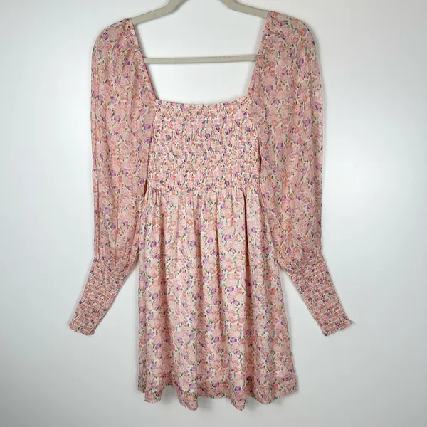 Hill House The Grace Nap Dress in Pink Multi Pansy - Image 10