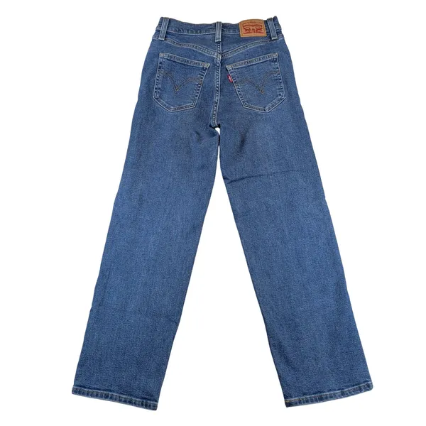 Levis Ribcage Straight Ankle Jeans Womens 25 Blue Medium Wash 72693-0121 - Image 2
