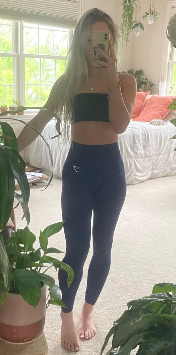 Blue Gymshark Leggings - Image 2