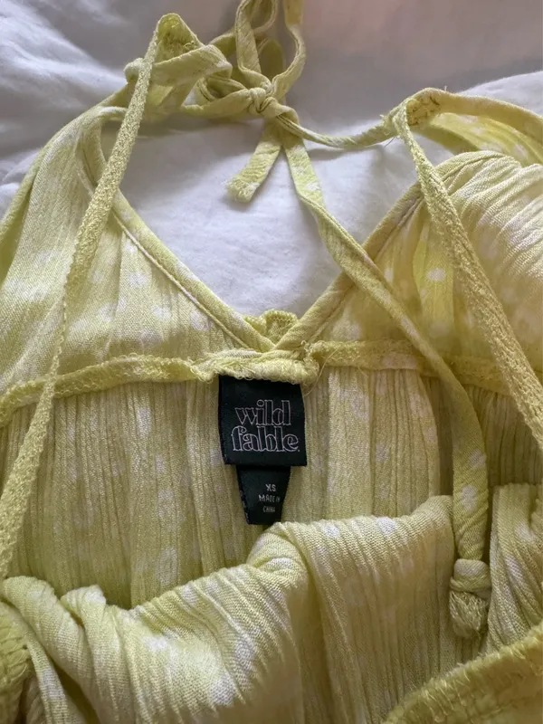 Wild Fable Yellow floral mini dress - Image 3