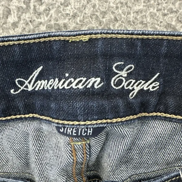 American Eagle Artist Crop Ankle Jeans Low Rise Stretch Straight Women's 10 x 26 - Image 4