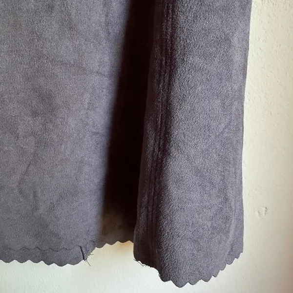 Altar’d State Faux Suede Scallop Mini Skirt Size XS - Image 3