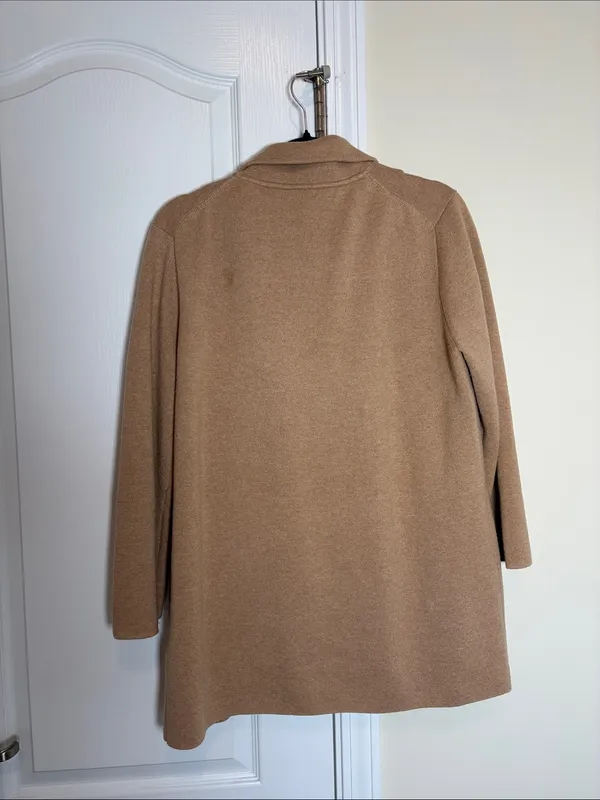 J Crew Sophie open-front sweater-blazer Cardigan Style J0244 -Camel - Image 8