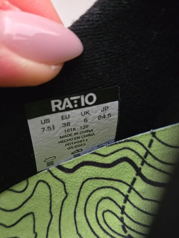 NWT! Ratio Camino:01 Black Knit Running Shoes with White Speckled Size 7 5 (WM) - Image 8