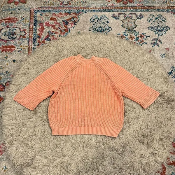 Anthropologie Maeve Mackenzie Coral Sweater Medium - Image 6