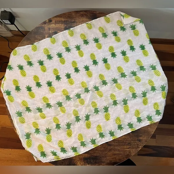 Pineapple print womens infinity scarf - Image 6