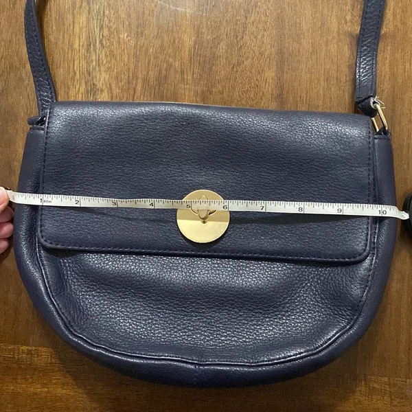Talbots genuine leather purple saddle bag - Image 12