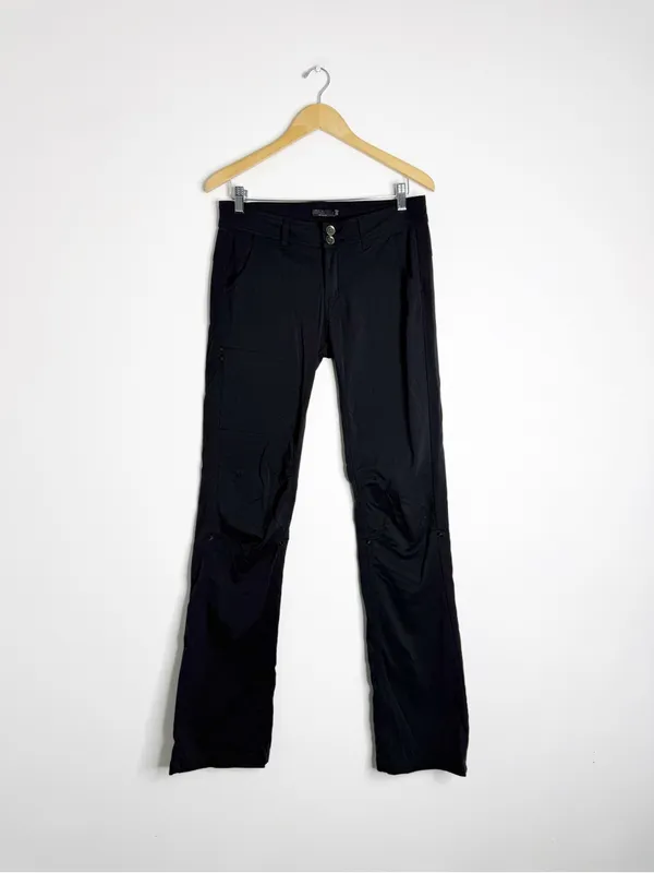 prAna Halle Hiking Pants Size 6 Tall Black Convertible Roll-Up Outdoor Pants - Image 4