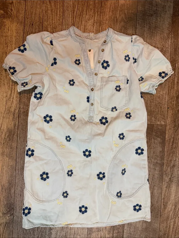 NWT Anthropologie Aly Embroidered Puff-Sleeve Mini Dress by Pilcro - Image 7