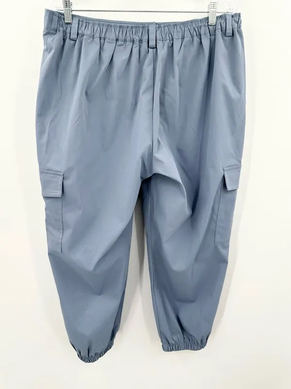 Halara NEW Women's Light‎ Blue Cargo Jogger Pants Size XL - Image 2