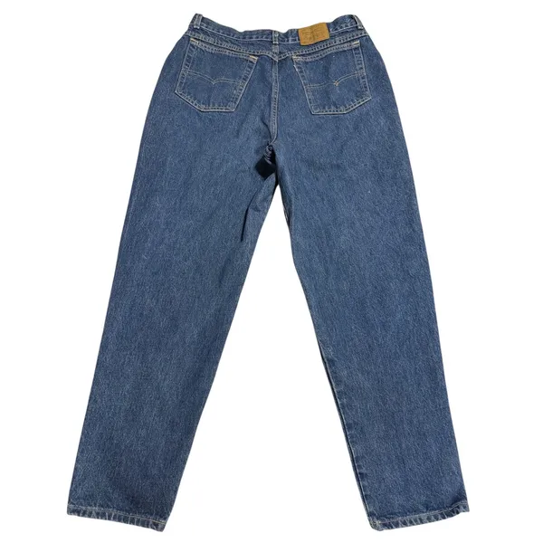 Vintage Levis High Rise Tapered Leg Jeans Made in USA Medium Wash Denim Size 18 - Image 5