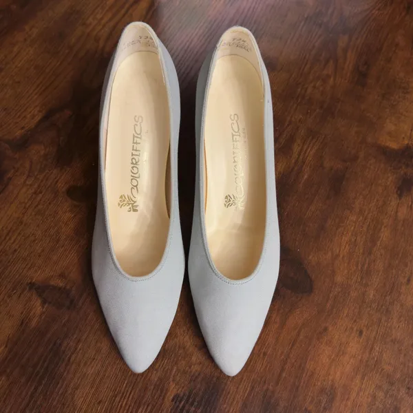 1980s Coloriffic ‘Sondra’ Powder Blue Pumps Size 8 - Image 5