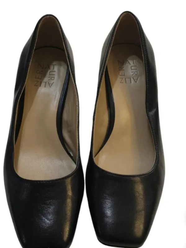 Naturalizer Black Womens Rounded-Toe Low Heel Pumps - Image 7