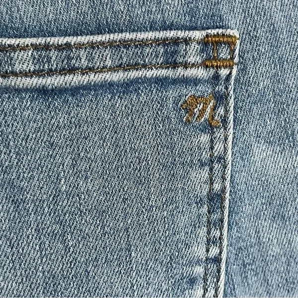 Madewell‎ Cali Demi Boot Jeans Distressed Hem Size 26 Button Fly Stretchy - Image 10