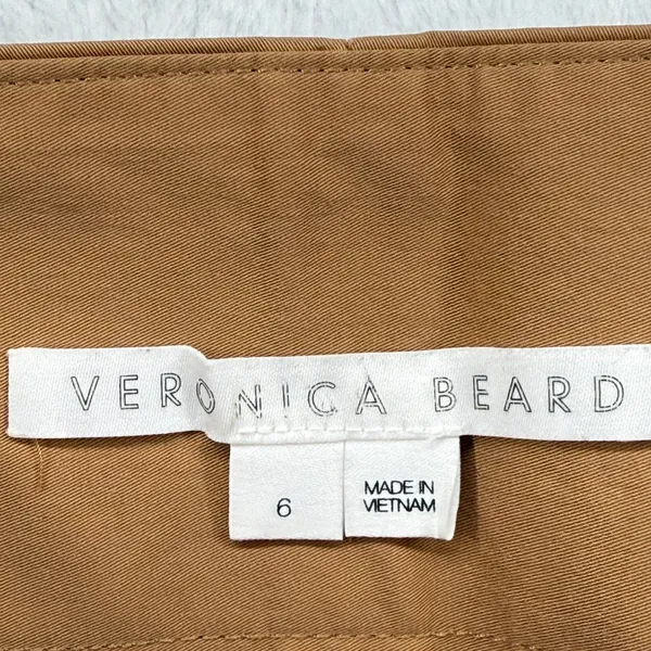 Veronica Beard Size 6 Brown‎ Pants High Rise Straight Leg Utility Pockets READ - Image 8