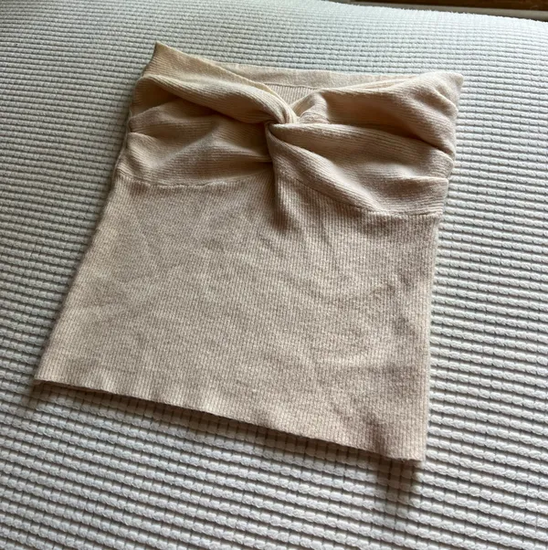 Knit Tube Top White - Image 2