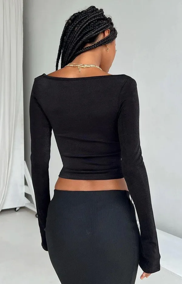 Princess Polly Black Top - Image 4
