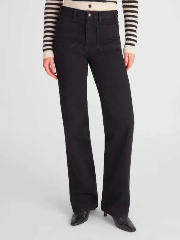 Madewell The Cleo Straight Jeans 26 Fits 28x29 Black Rinse $148 - Image 10