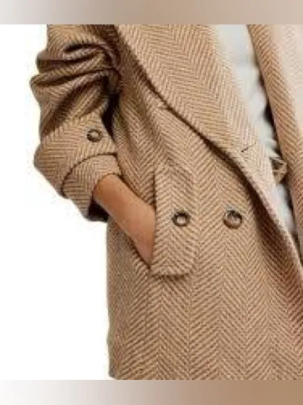 Free people Ari Wool Blend Peacoat in size Large. NWT - Image 2