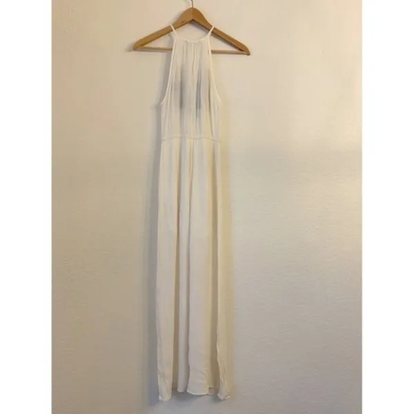 Forever 21 Gauze Embroidered Maxi‎ Dress S Beach Resort Vacation European Summer - Image 6