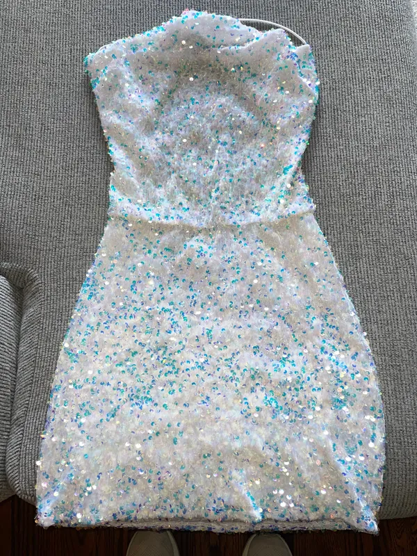Hello Molly White Iridescent Dress - Image 3