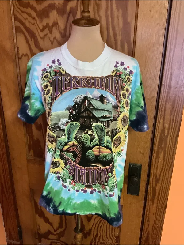 Liquid Blue Terrapin Station Grateful Dead Tie Dye T Shirt Medium Turtle Graphic - Image 6