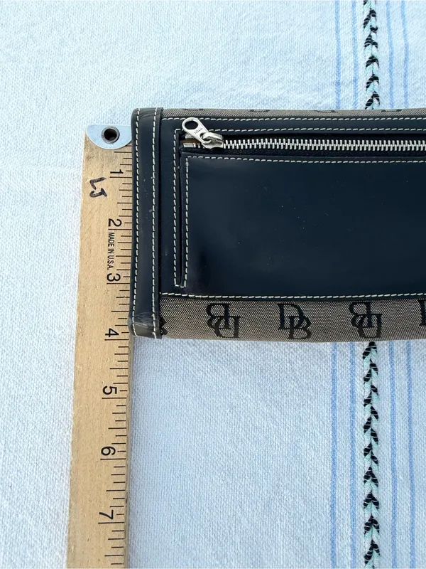 Dooney & Bourke Vintage DB Monogram Tote 3pc Set Bag Wallet Coin Purse Y2K Chic! - Image 13