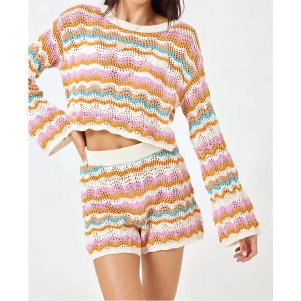 L*Space Sun Ray Knit Shorts - Image 2