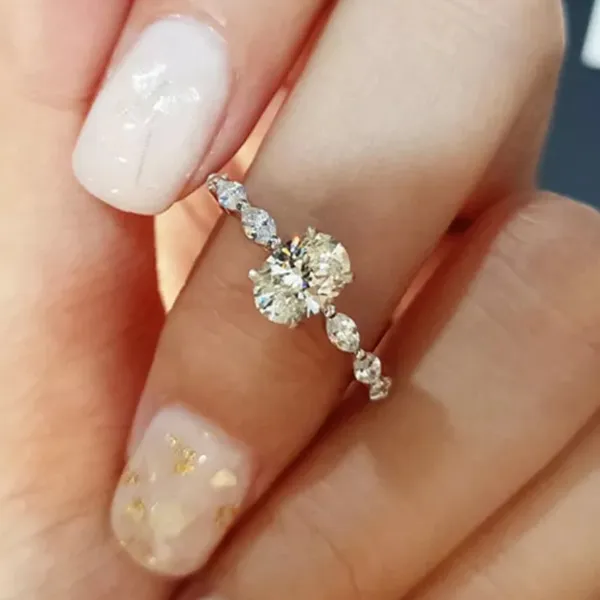 Gorgeous White Sapphire 925 Sterling Silver - Image 5