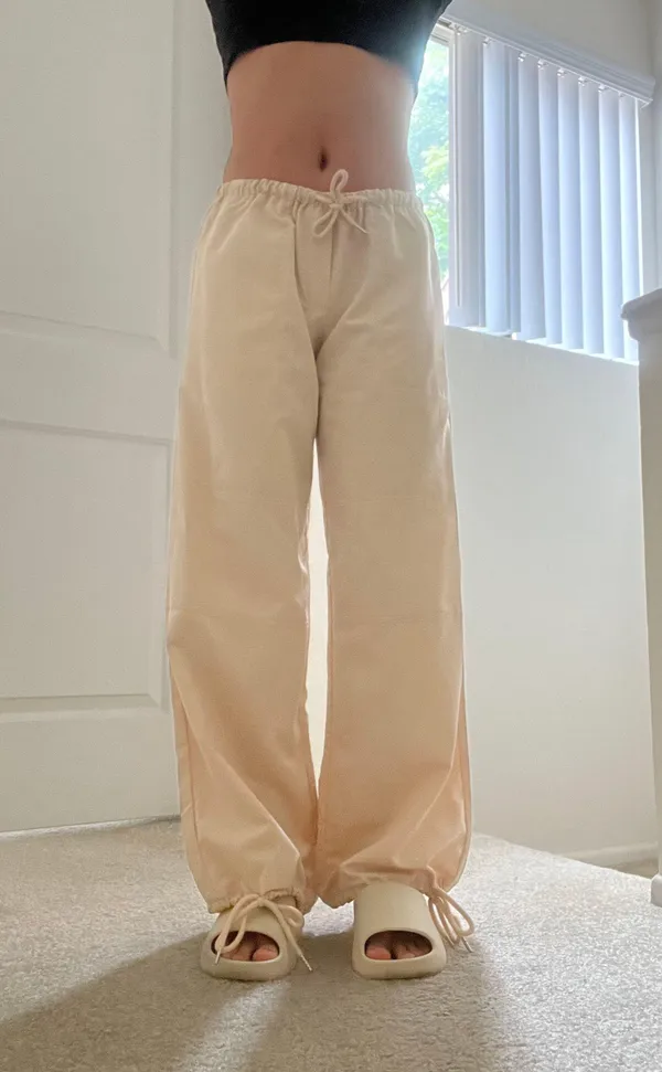 Tiger Mist Cream white ryan parachute pants - Image 5