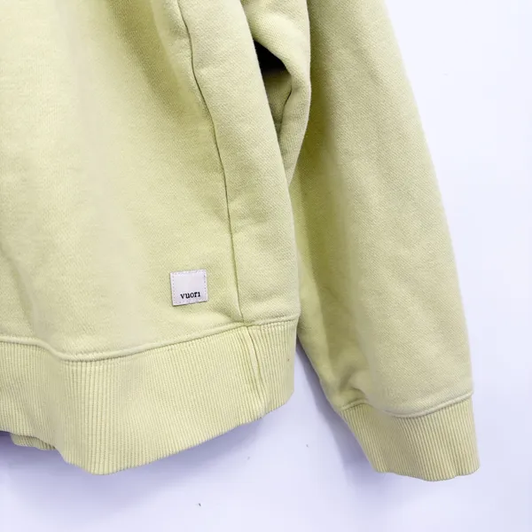 Vuori Womens Sedona Crewneck Lime Green Athleisure Lounge Sweatshirt Size M - Image 2