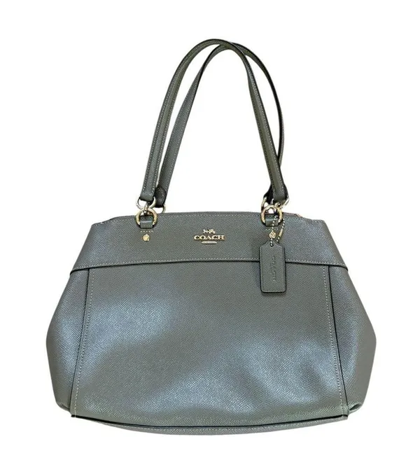 Coach Brooke Carryall Bag F25397 Tote Bag Leather Womens Gray - Image 2