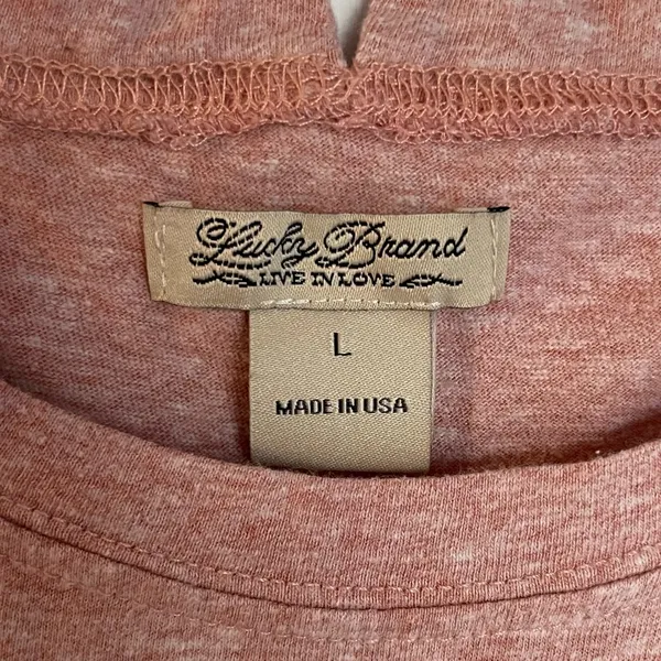 Lucky Brand- Women’s Pink Snake Design Tank Top Muscle Tee Size L - Image 3