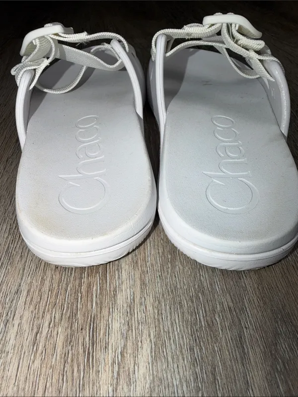 Chacos Chillos Performance Slide Sandals in Classic White Size 7 - Image 8
