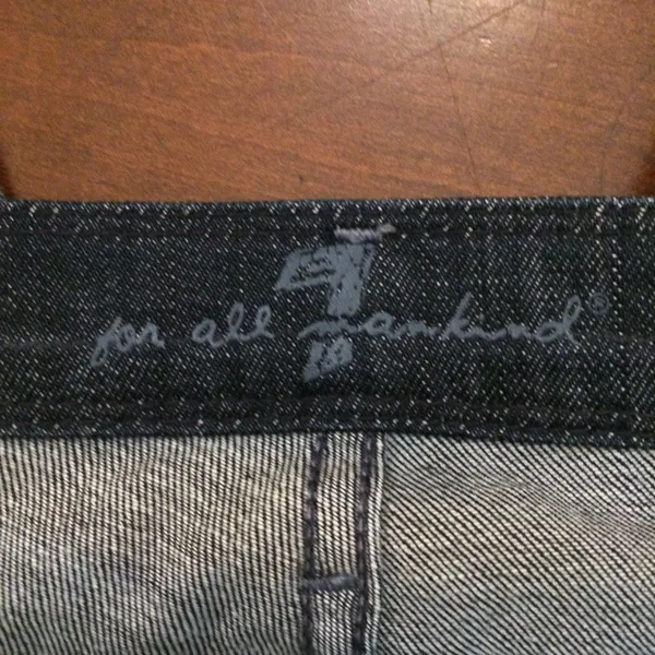 Seven for all Mankind 7fam bell bottom dark wash jeans 28 - Image 13