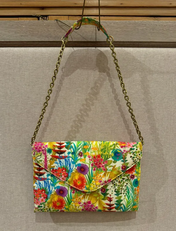 J.Crew Flowery Clutch Chain Purse - Image 2