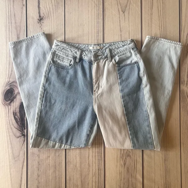 Pacsun Colorblock High Rise Mom Jeans - Image 6