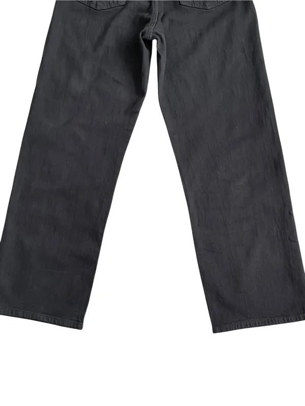 Levi’s Ribcage Straight Ankle Black Jeans Women’s Size 28 Button Fly - Image 7