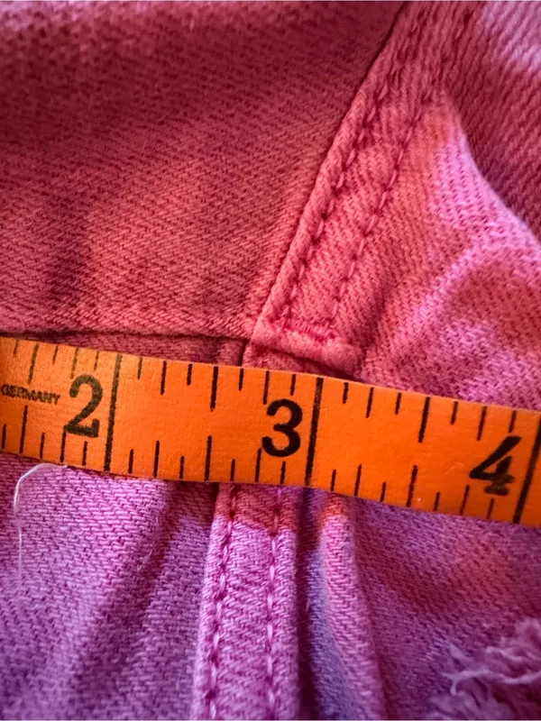 Aerie Distressed Pink Denim Shorts - Image 5